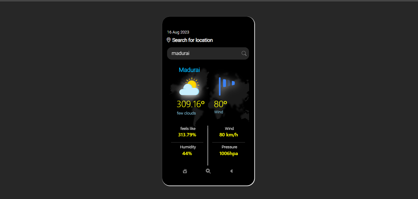 weather application